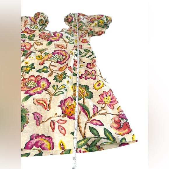 Sezane Womens Allya Mini Dress Aria Print Size 40 US 8 Floral Puff Sleeve - Picture 11 of 15